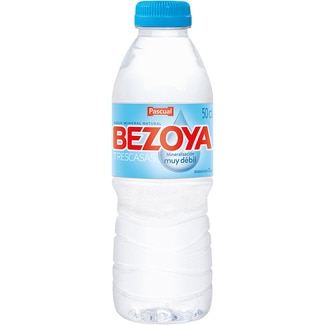 agua mineral natural de mineralización muy débil botella 50 cl - Bezoya