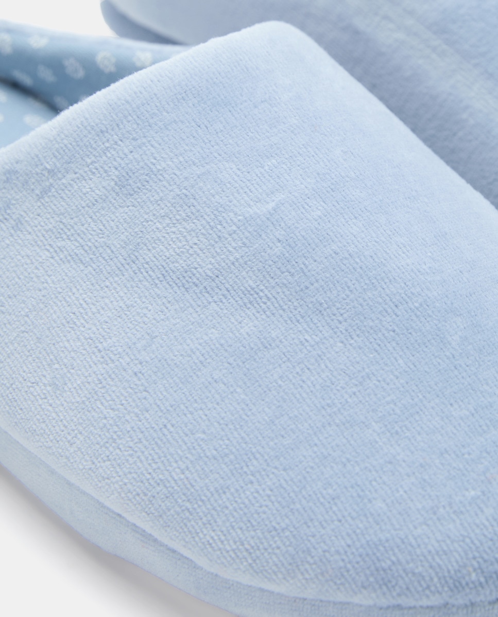 Zapatilla de mujer destalonada Azul marino-5