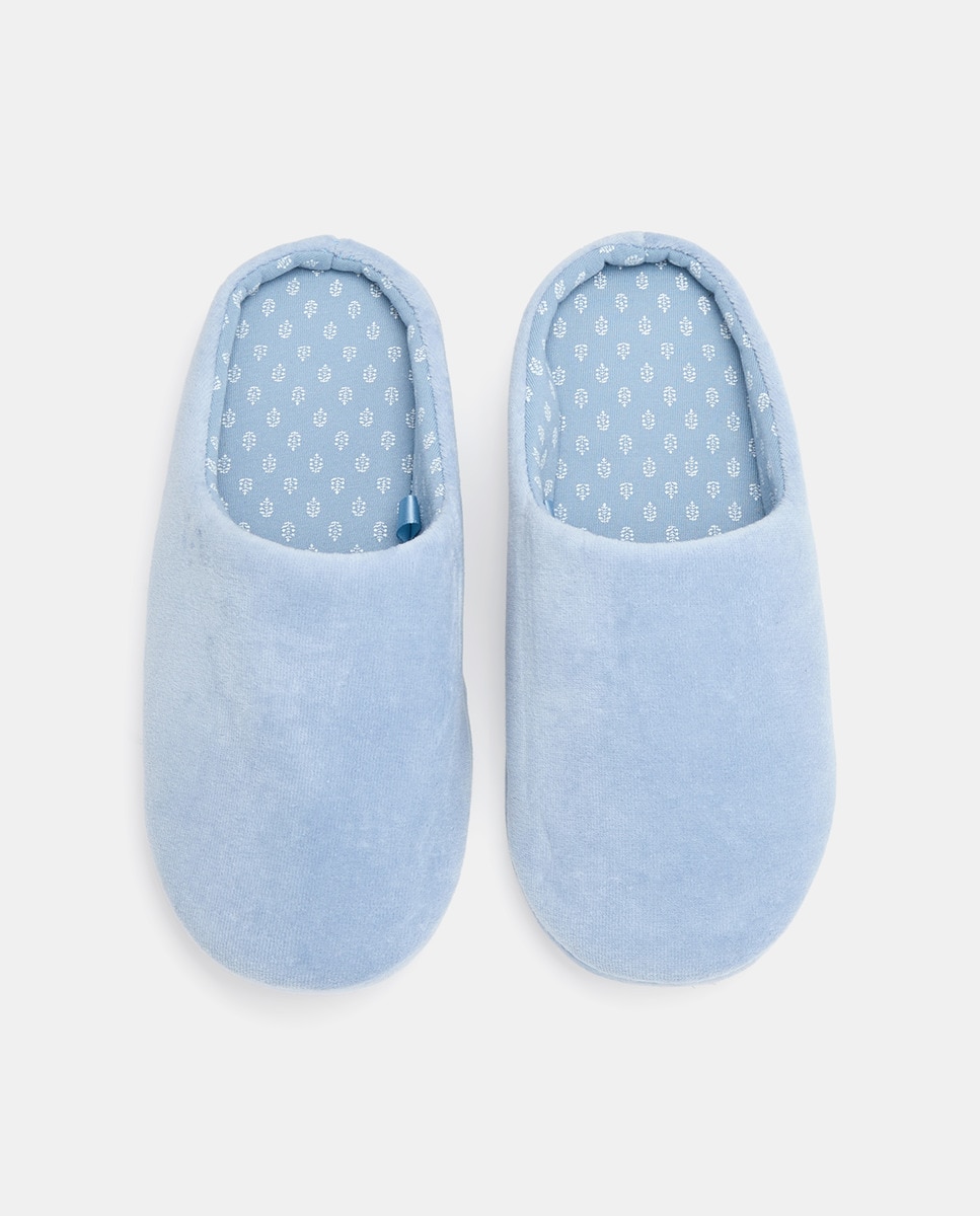 Zapatilla de mujer destalonada Azul marino-4