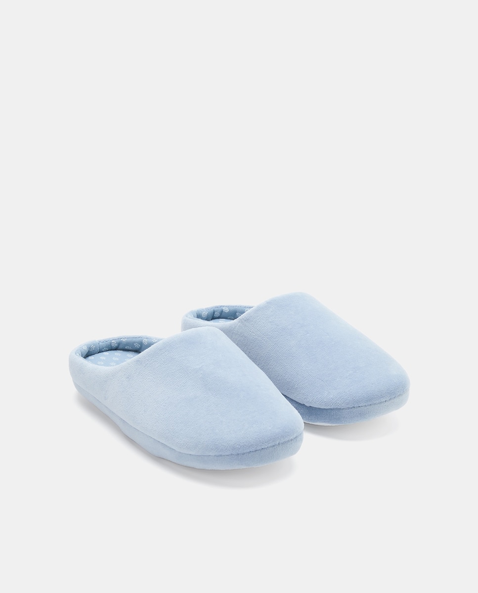 Zapatilla de mujer destalonada Azul marino-2