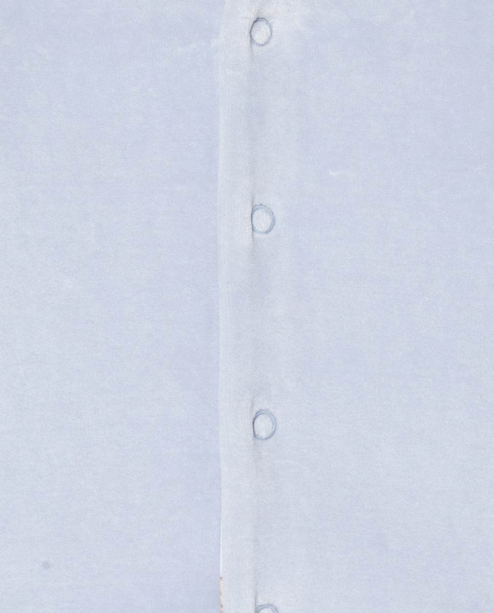 Casaco Reversível de Pijama de Bebé Azul-4