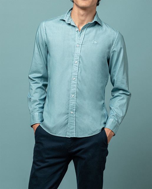 Imagen 0 de Camisa estructura pinpoint azu