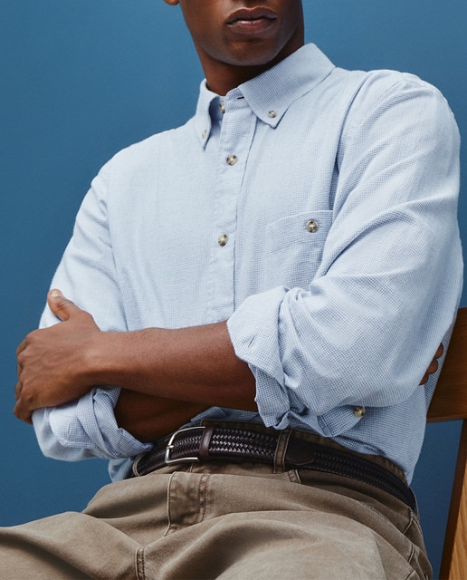 Imagen 0 de Camisa de hombre de microestampado patrón clásico