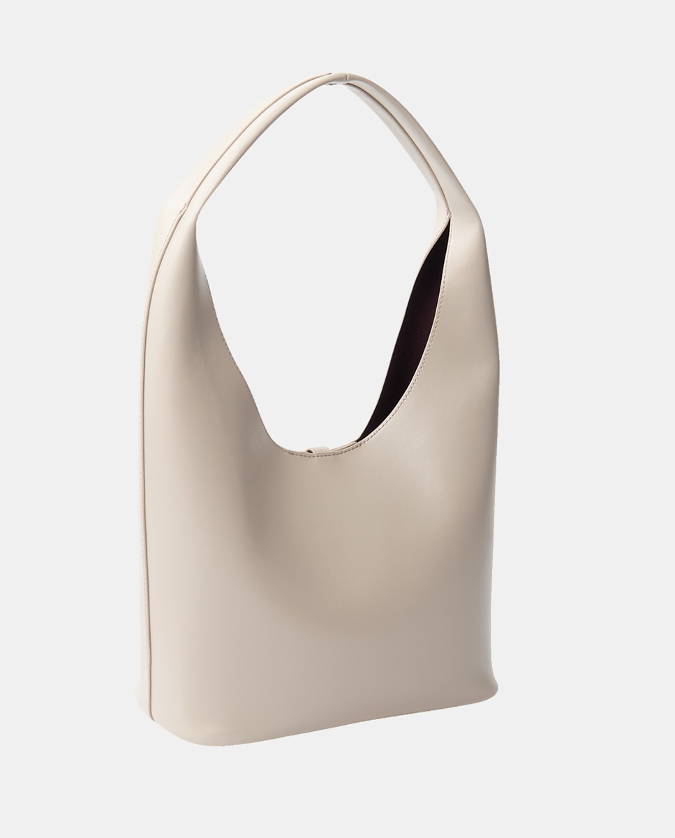 Mala Hobo Média Bege-3