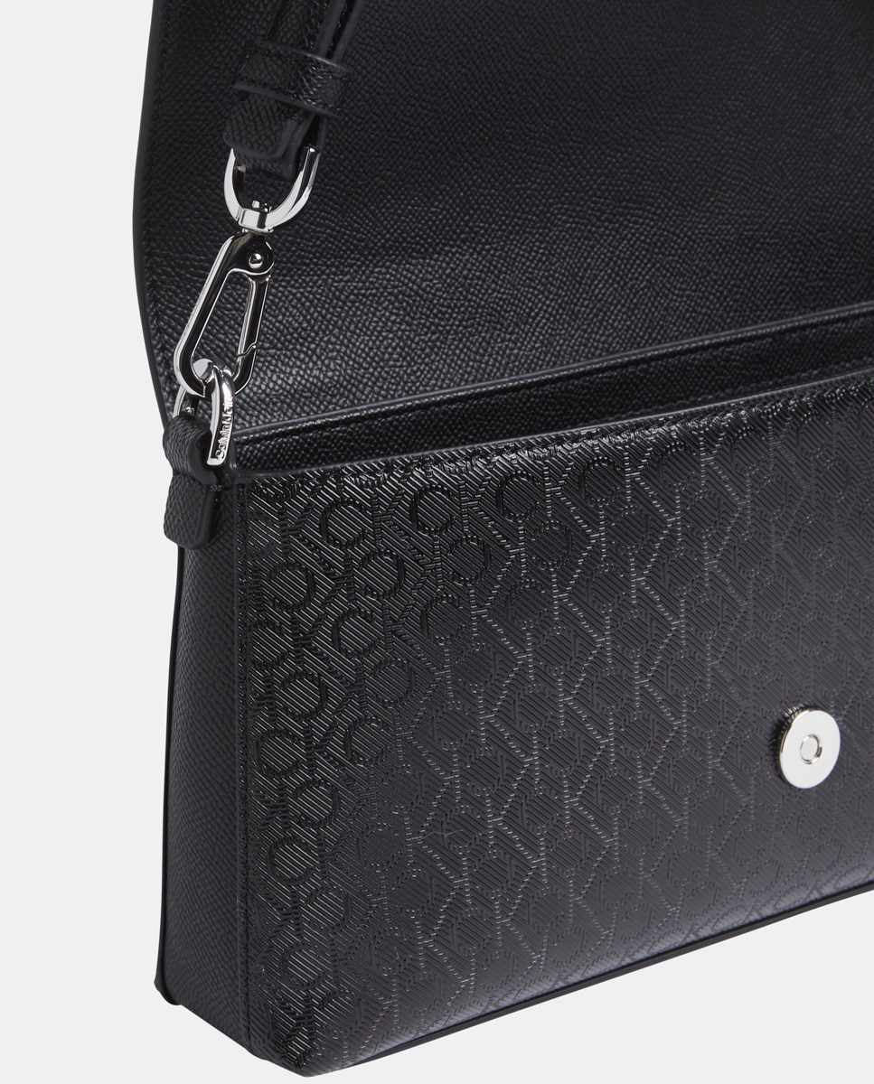 Mala a Tiracolo com Monograma Preto-3