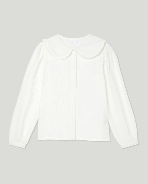 Imagen 0 de Blusa niña gasa cuello volante