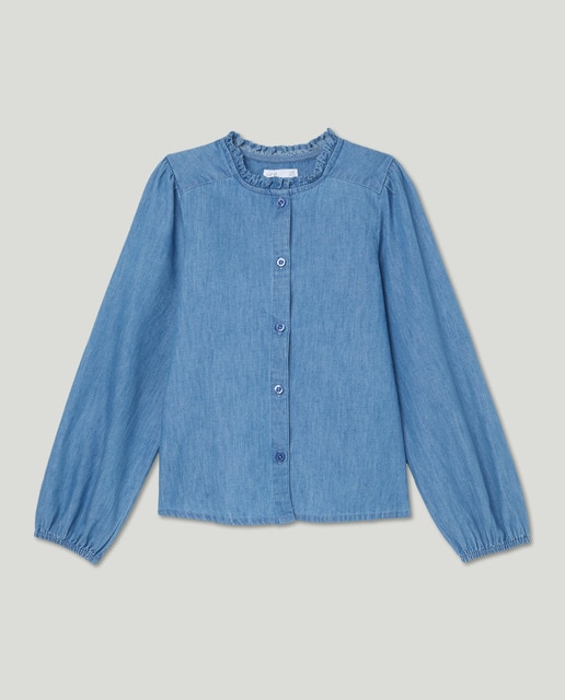 Imagen 0 de Blusa niña vaquera cuello