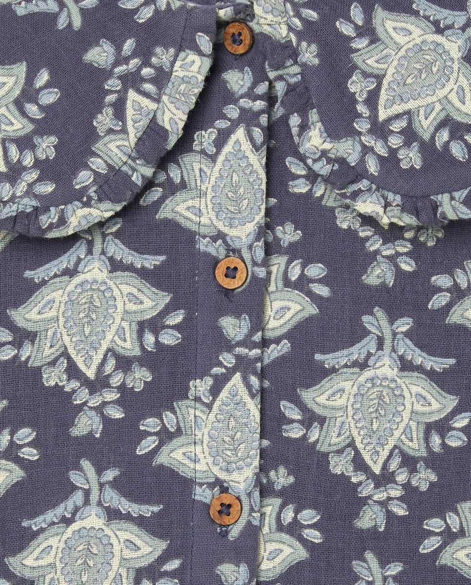 Vestido niña estampado Azul-3