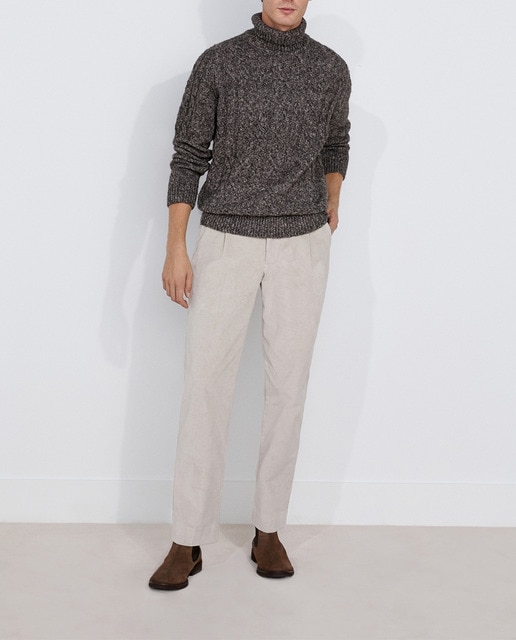 Imagen 0 de Pantalón hombre pana vestir regular con pinzas