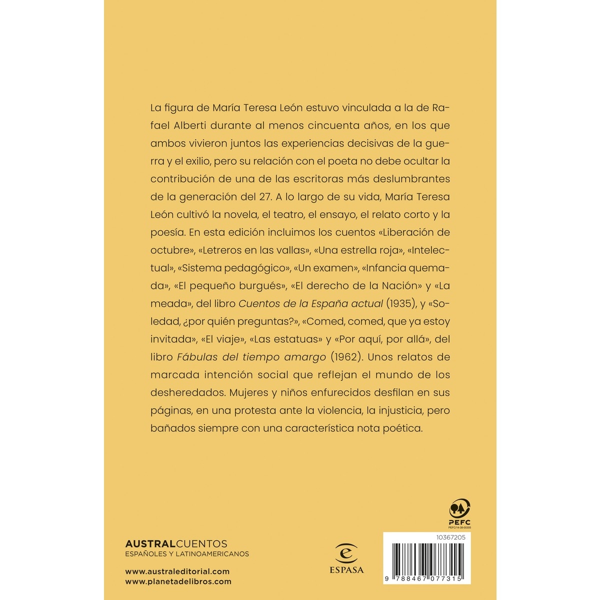 Cuentos de María Teresa León (Bolso) (Capa mole) 2