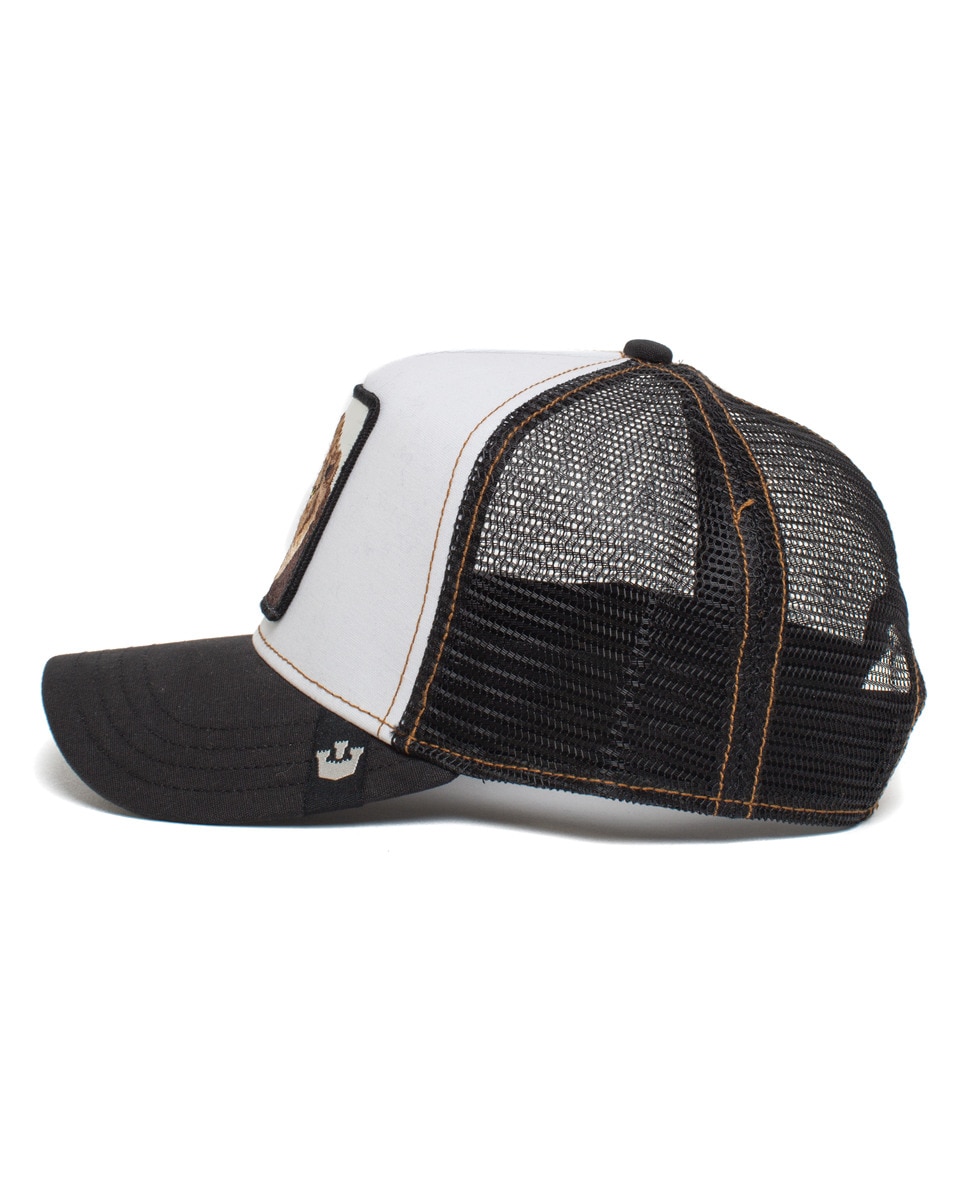 Boné Trucker com Emblema à Frente Preto-3