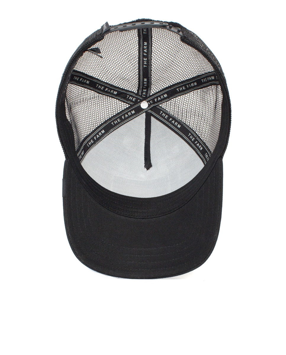 Boné Trucker Goorin com Emblema à Frente Preto-6