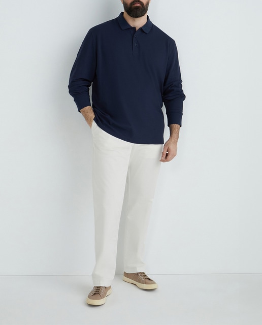 Imagen 0 de Polo de hombre tallas grandes manga larga