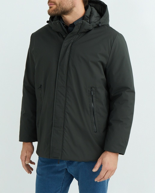 Imagen 0 de Parka  hombre con capucha y resistente al agua tallas grandes