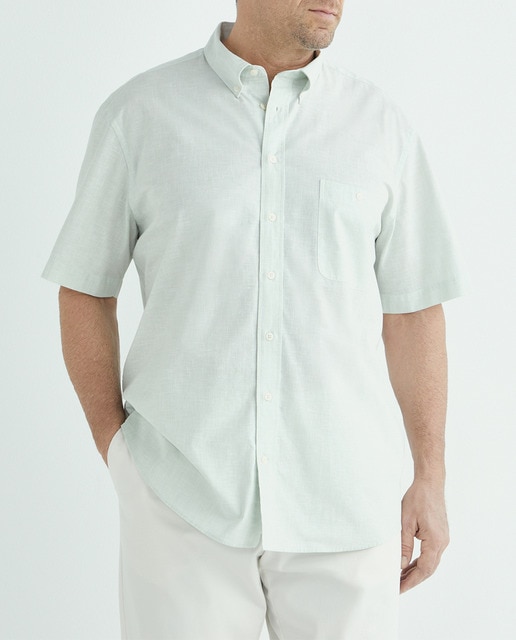 Imagen 0 de Camisa lisa hombre tallas grandes de manga corta