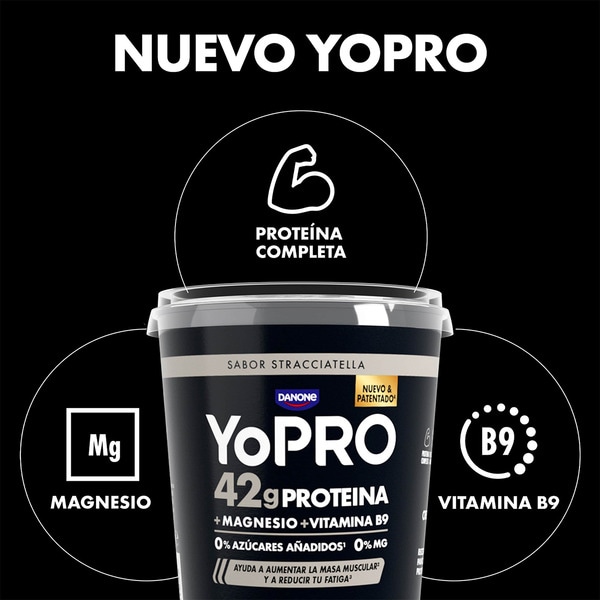 Proteine Stracciatella-Geschmack + Magnesium + Vitamin B9 0% Zucker 0% Fett Behälter 450 g hilft, Muskelmasse aufzubauen, und reduziert Erschöpfung