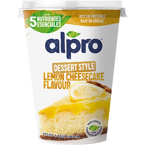 Big Pot pflanzliche Soja-Spezialität Käsekuchen mit Zitrone, glutenfrei, laktosefrei Behälter 400 g