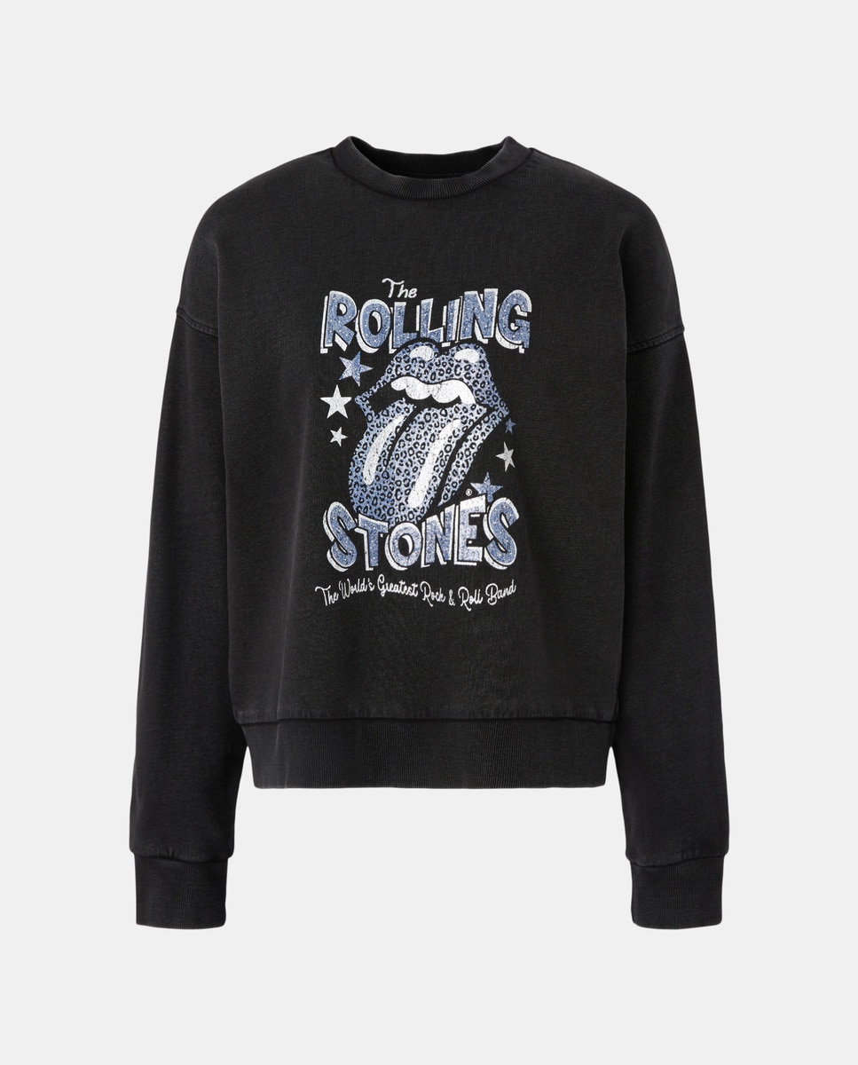 Sweatshirt de Decote Redondo Rolling Stones 830 Antracite-4