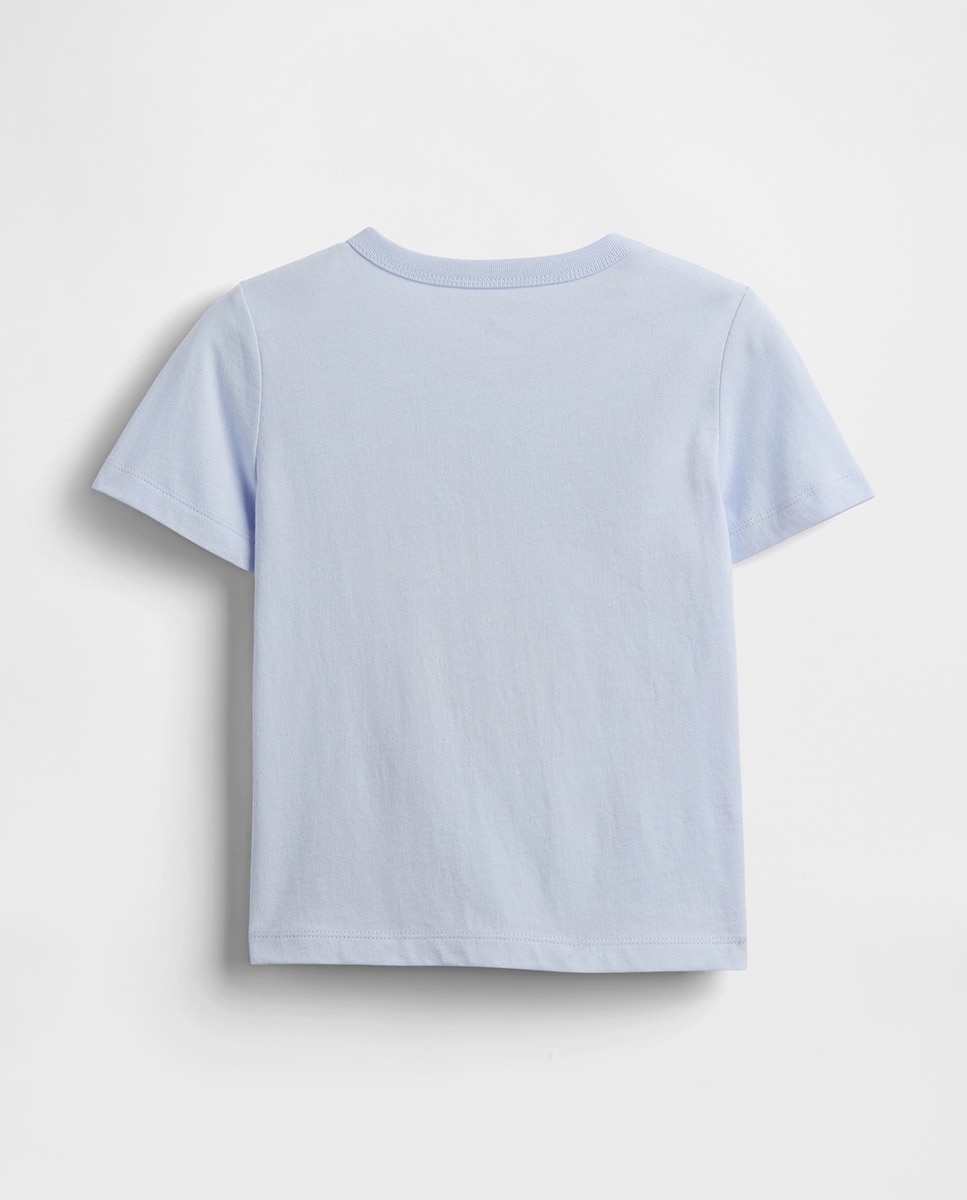 T-shirt Gráfica para Bebés e Crianças Pequenas Azul-celeste-2