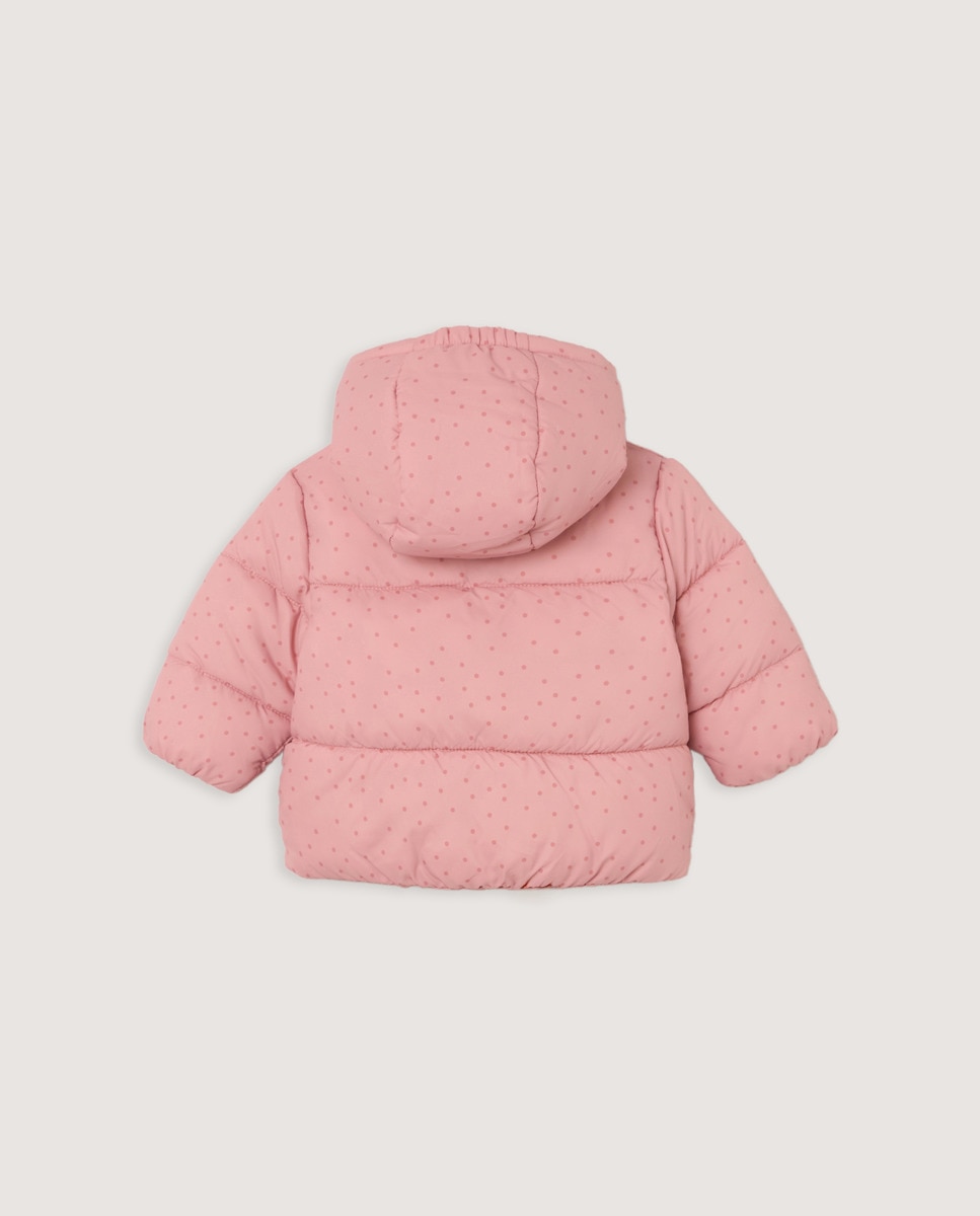 Blusão Acolchoado de Bebé com Estampado e Acolchoado Grosso Rosa-2