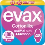 Cottonlike normal sanitary towel with wings bag 38 units