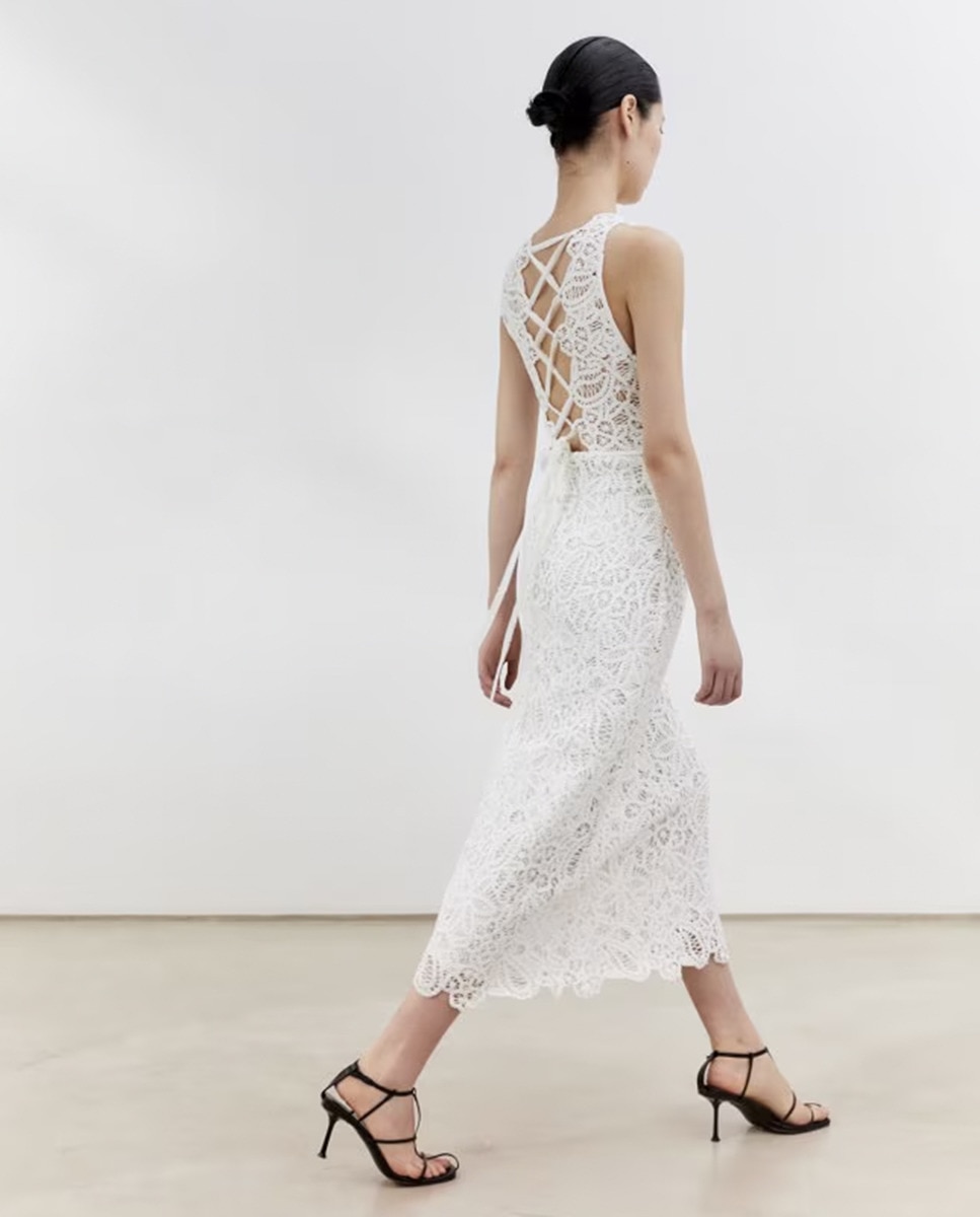 Vestido de Guipur Branco-6