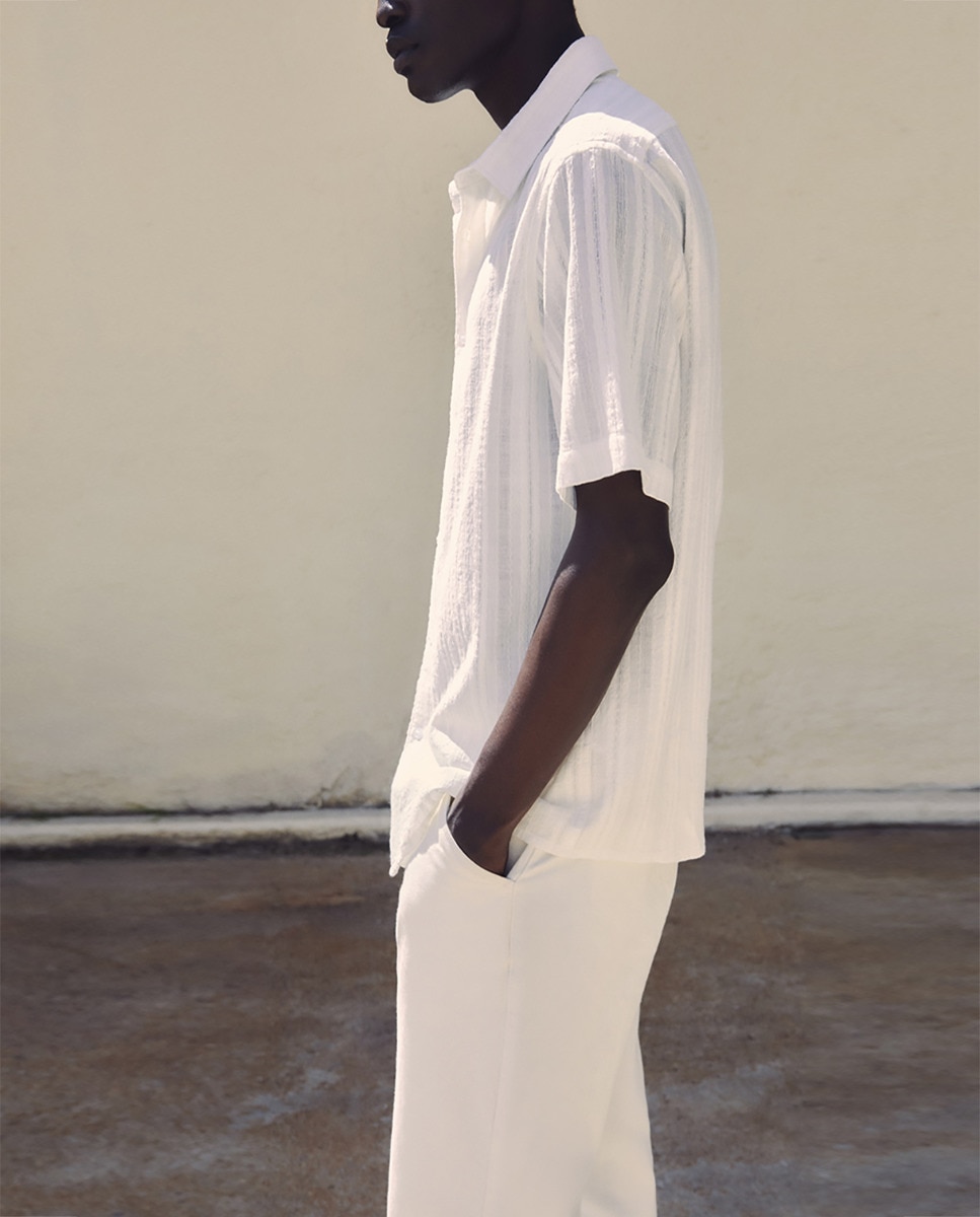 Camisa de Algodão Cru-4