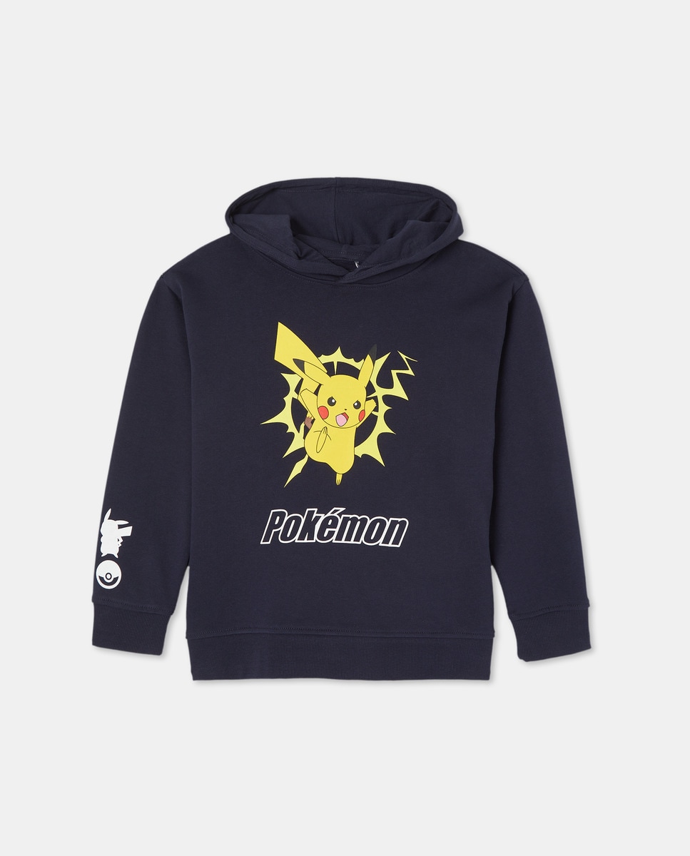 Sweatshirt Pokémon Fechada com Capuz Cinzento-4