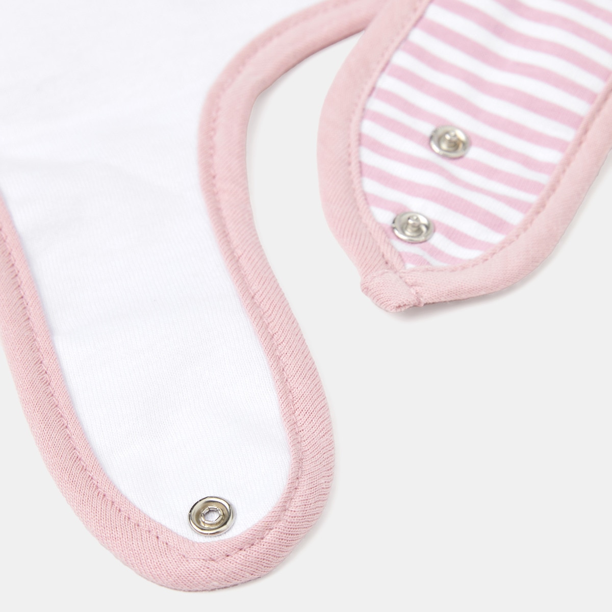 Pack de 3 Babetes Amore Coelhinho Rosa velho-2