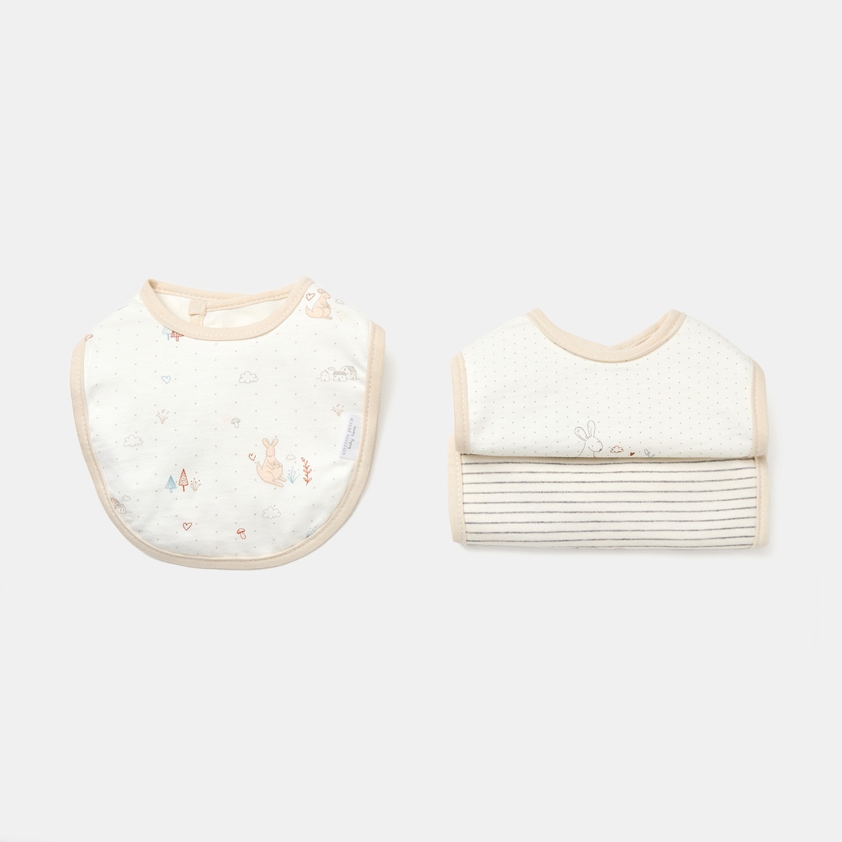 Pack de 3 Babetes Amore Canguru Natural-1