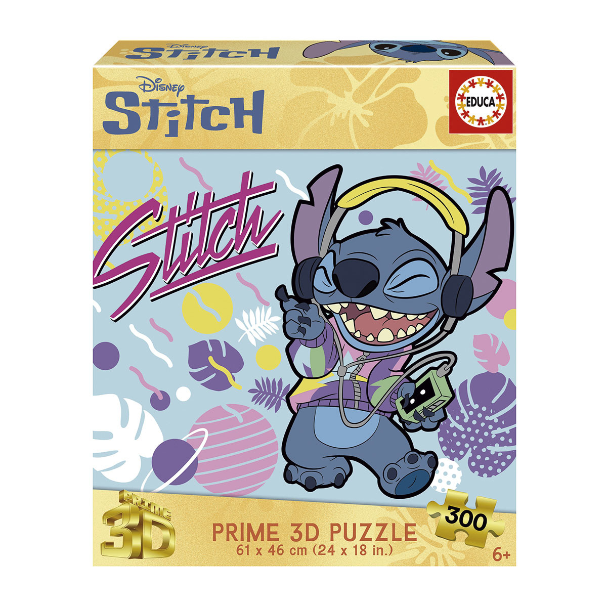 Puzzle 3D Lenticular 300 Stitch Disney Educa 1