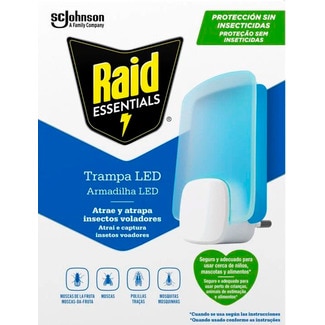 Armadilha Raid Led Moscas da Fruta Aparelho + Recarga embalagem 1 unidade - Raid