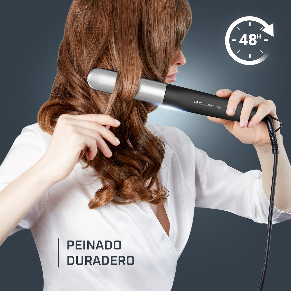 Plancha de pelo y rizador Rowenta Thermostyle en 1, con