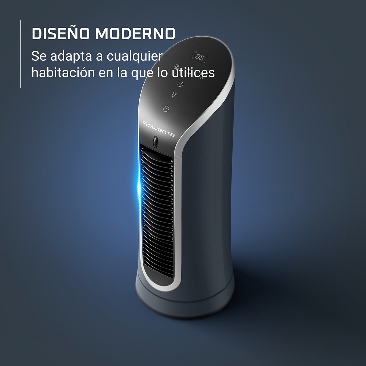 Ventoinha de Torre Mini Rowenta VU6220 Eole Compact, 6 Velocidades, 2 Modos Automáticos Preto-9