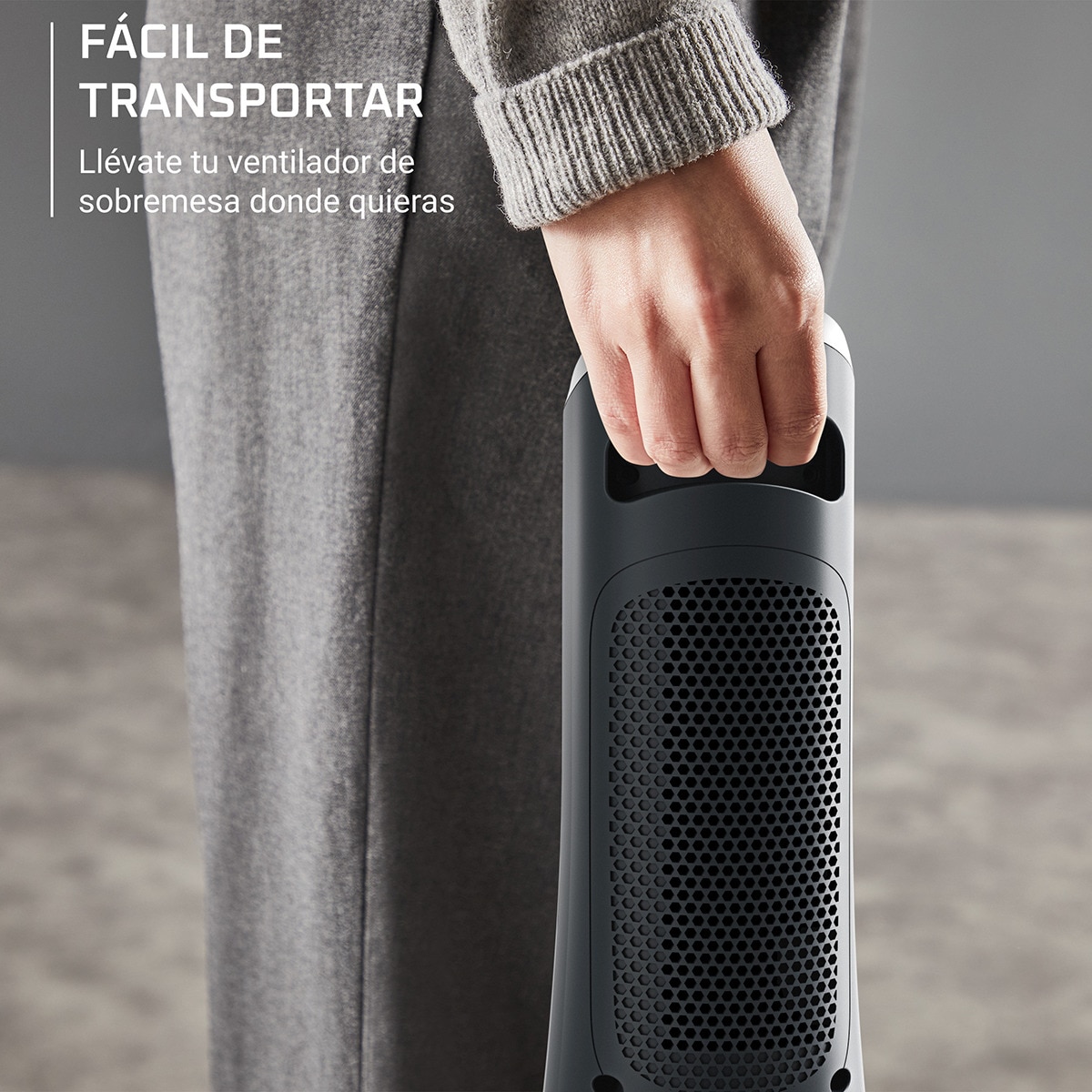 Ventoinha de Torre Mini Rowenta VU6220 Eole Compact, 6 Velocidades, 2 Modos Automáticos Preto-8