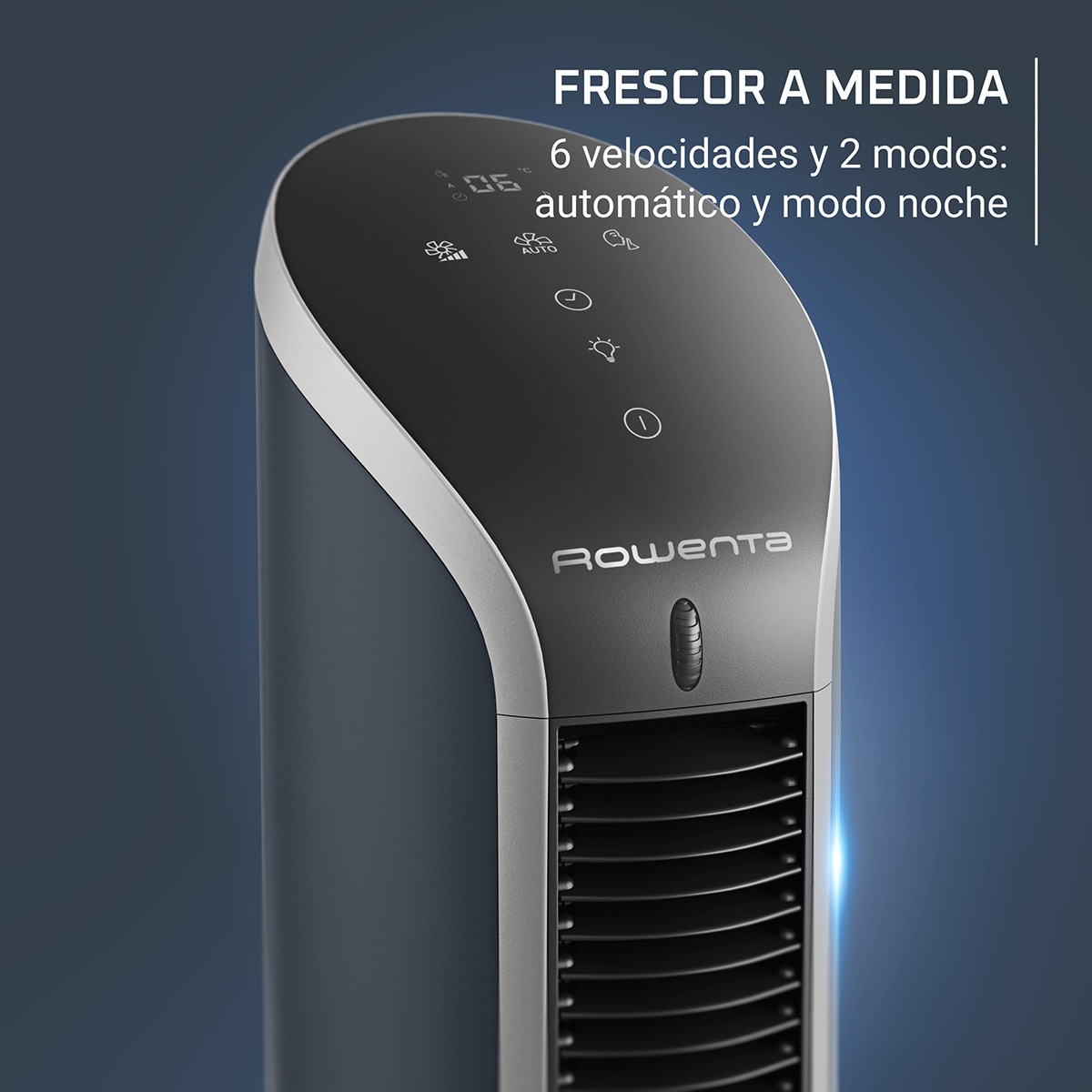 Ventoinha de Torre Mini Rowenta VU6220 Eole Compact, 6 Velocidades, 2 Modos Automáticos Preto-6