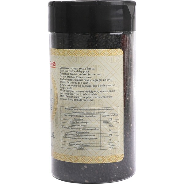 Toasted black sesame seeds can 100 g