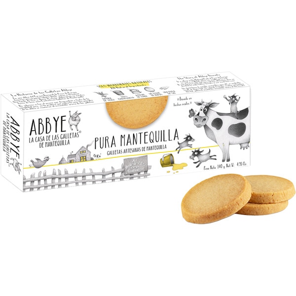 galletas artesanas de mantequilla estuche 140 g