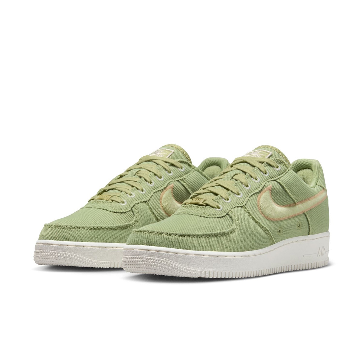 Sapatilhas Casual de Homem Air Force 1 Low Canvas Verde-2