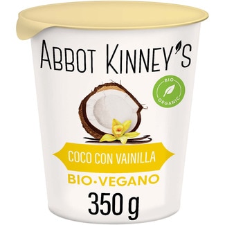 base de coco con vainilla ecológico sin gluten, sin lactosa y vegano envase 350 g - Abbot Kinney's