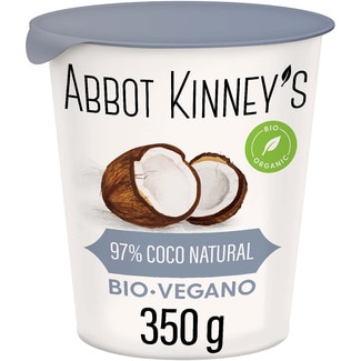 base de coco 97% natural ecológico sin gluten, sin lactosa y vegano envase 350 g - Abbot Kinney's