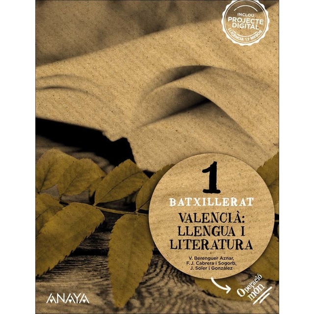 Imagen 0 de Valencià: llengua i literatura 1.  (Tapa blanda)