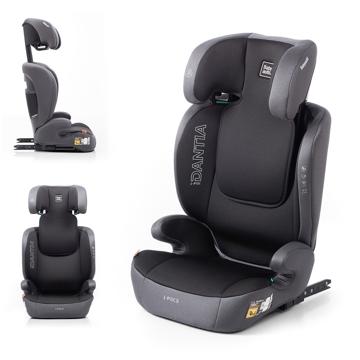 Silla de coche Sri I-Size DANTIA I-FIX (100-150 cm) Piedra-2