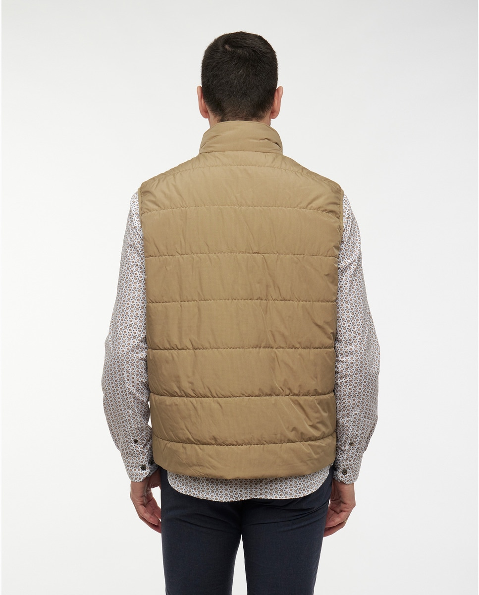 Colete Acolchoado Slim Castanho-3