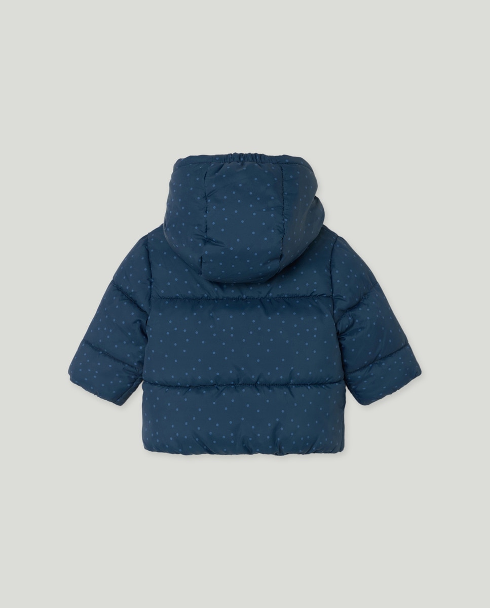 Blusão Acolchoado de Bebé com Estampado e Acolchoado Grosso Azul-marinho-2