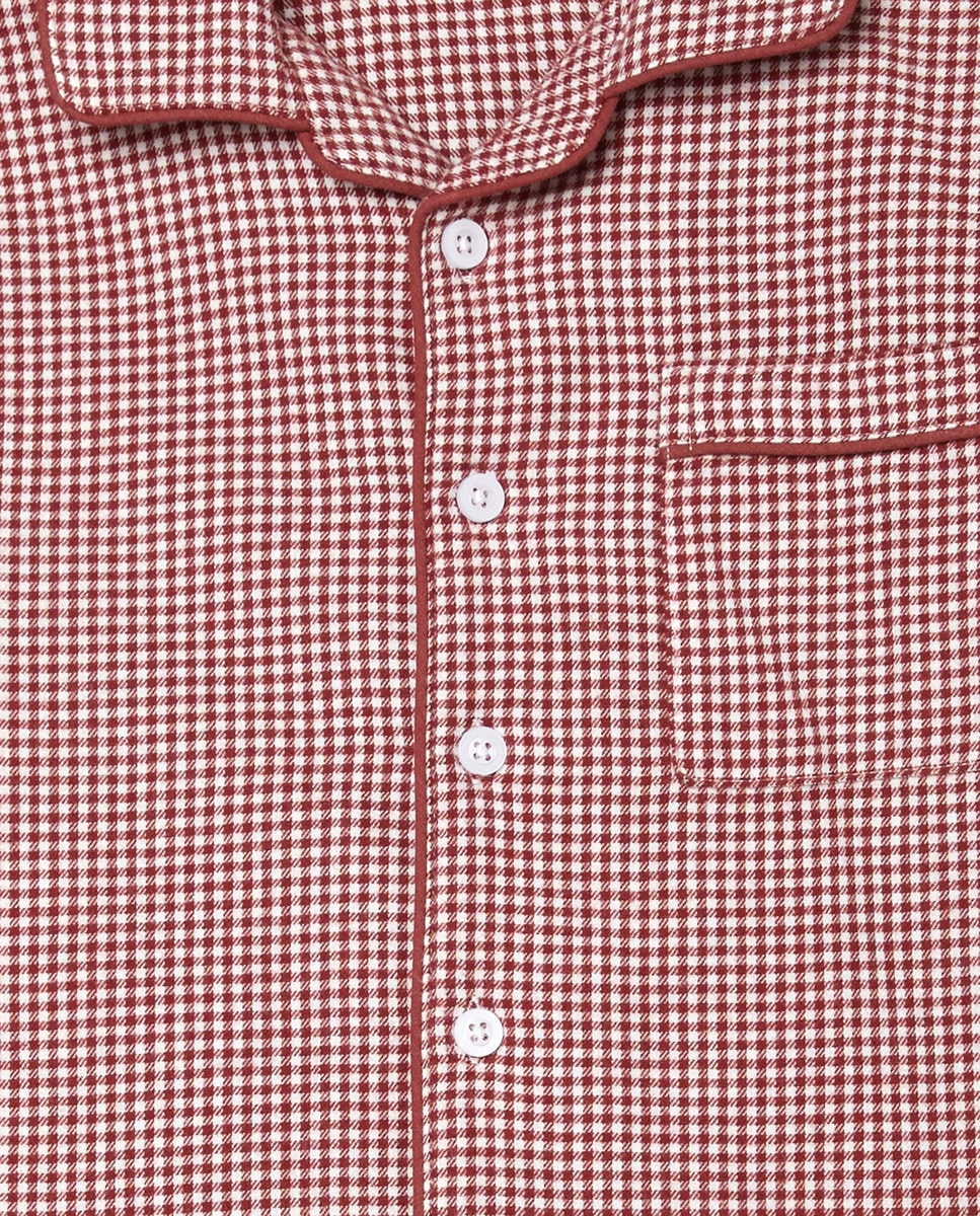 Pijama de niño de franela family Burdeos-3