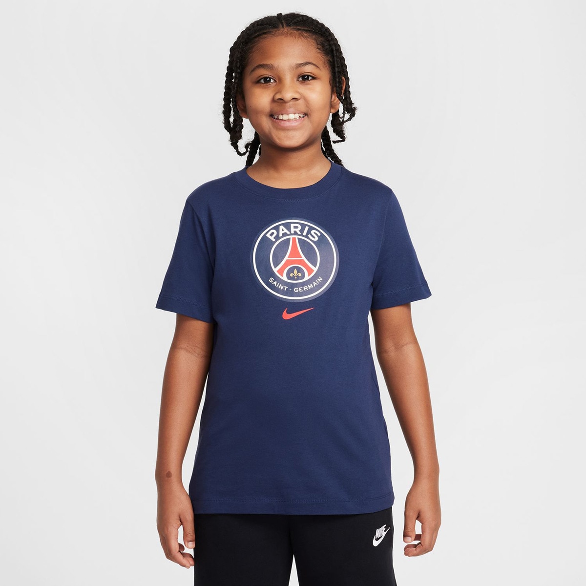 T-shirt de Criança Paris Saint-Germain PSG Crest Azul-marinho-1