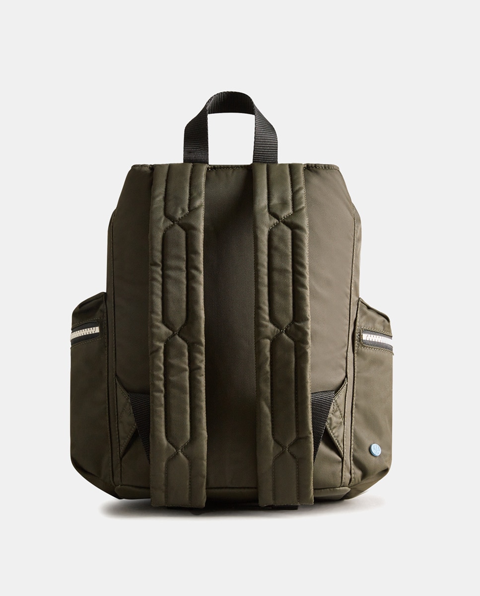 Mochila Pequena Modelo Topclip Verde-militar-2