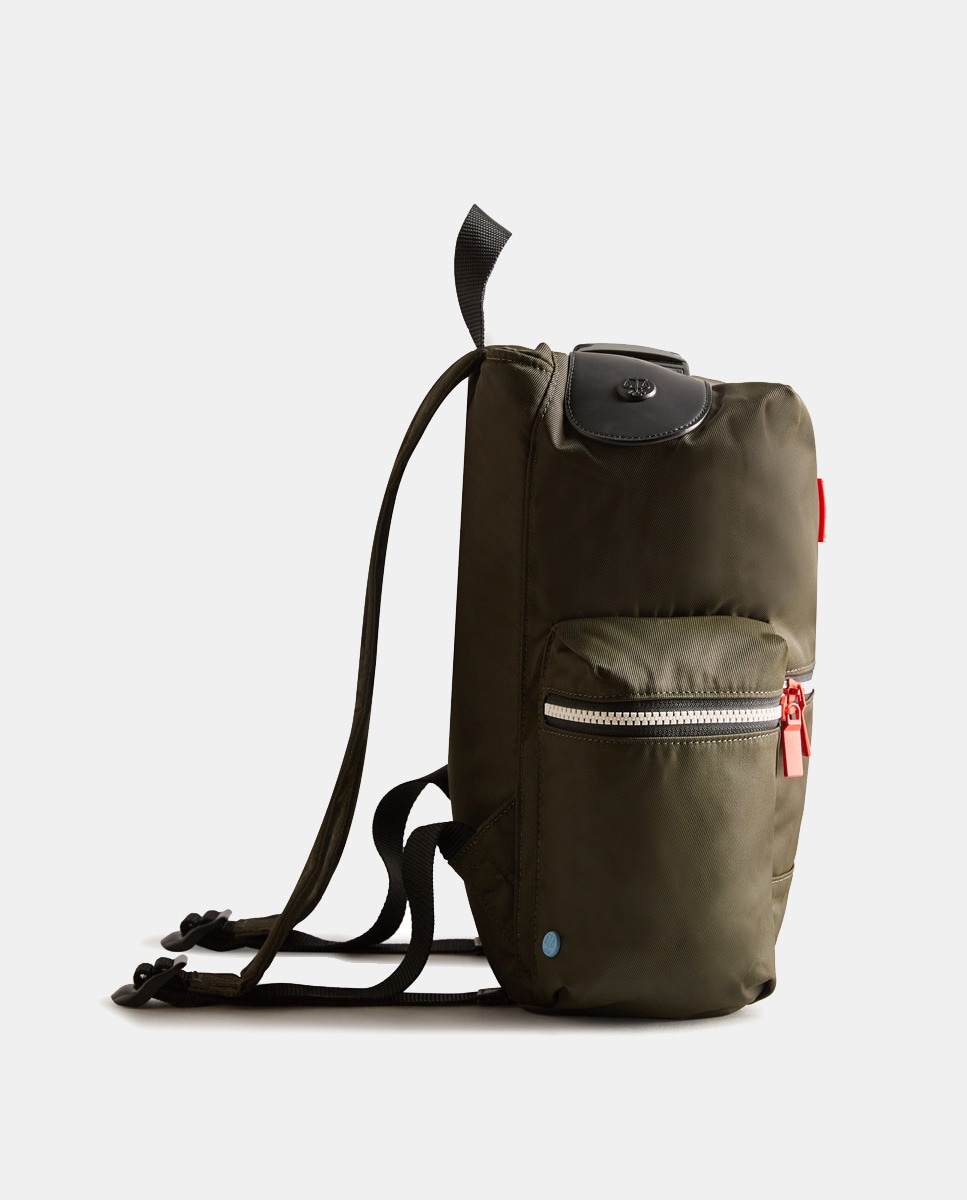 Mochila Pequena Modelo Topclip Verde-militar-3