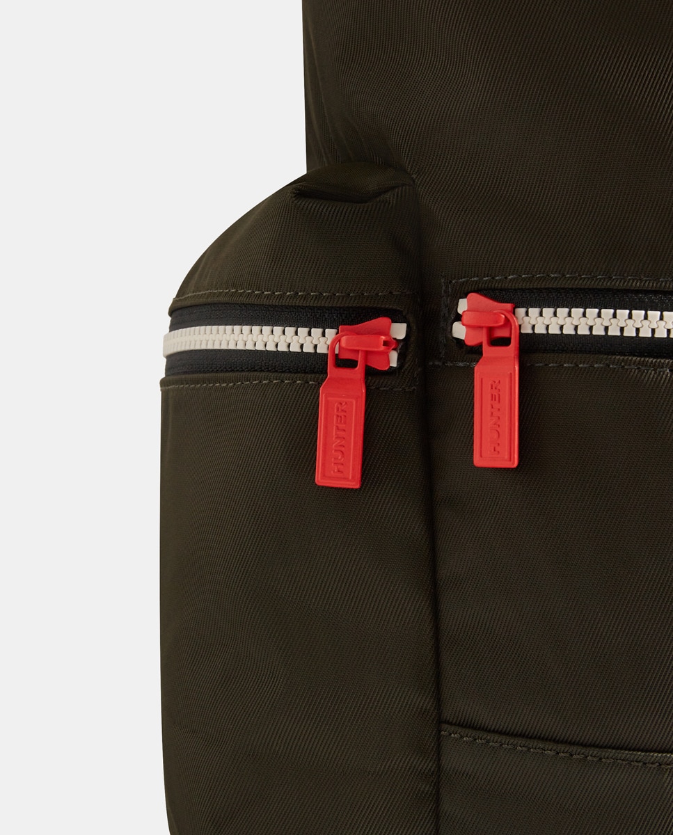 Mochila Pequena Modelo Topclip Verde-militar-4
